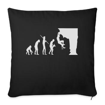 Climbing Evolution - Housse de coussin décorative 45 x 45 cm - noir - Devant