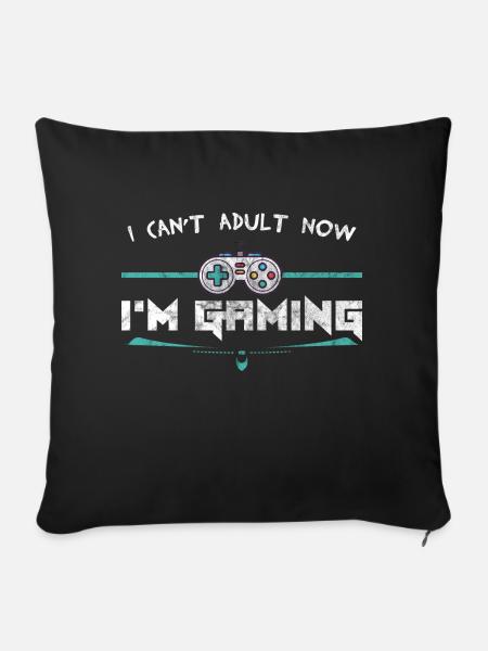 Gaming - Sofakissenbezug 45 x 45 cm - Schwarz