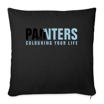 painters_062012_a_2c - Sofa pillowcase 17,3'' x 17,3'' (45 x 45 cm) - black - Front