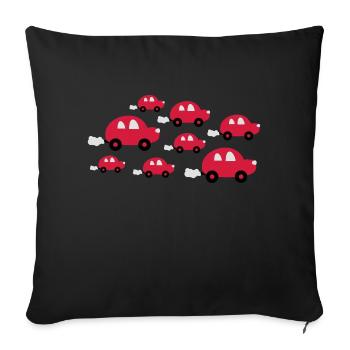 cars_design - Sofa pillowcase 17,3'' x 17,3'' (45 x 45 cm) - black - Front