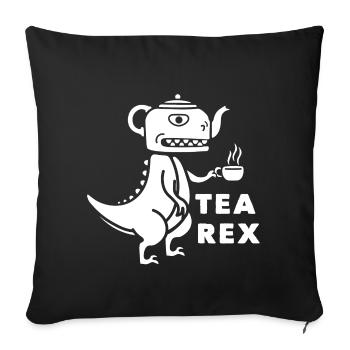 Thé Rex - Housse de coussin décorative 45 x 45 cm - noir - Devant