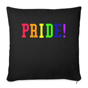 Pride - Sofakissenbezug 45 x 45 cm - Schwarz - Vorne