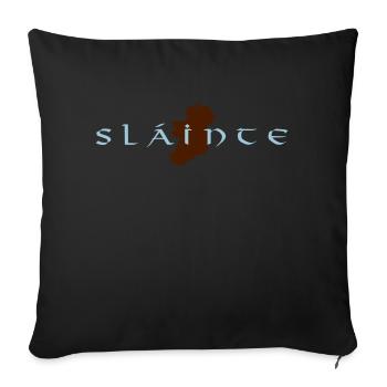 Slainte V2 - Sofakissenbezug 45 x 45 cm - Schwarz - Vorne