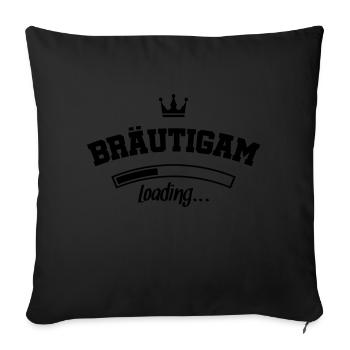 braeutigam loading design - Sofakissenbezug 45 x 45 cm - Schwarz - Vorne
