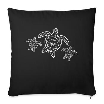 Diving Dive tauchen - Sofakissenbezug 45 x 45 cm - Schwarz - Vorne