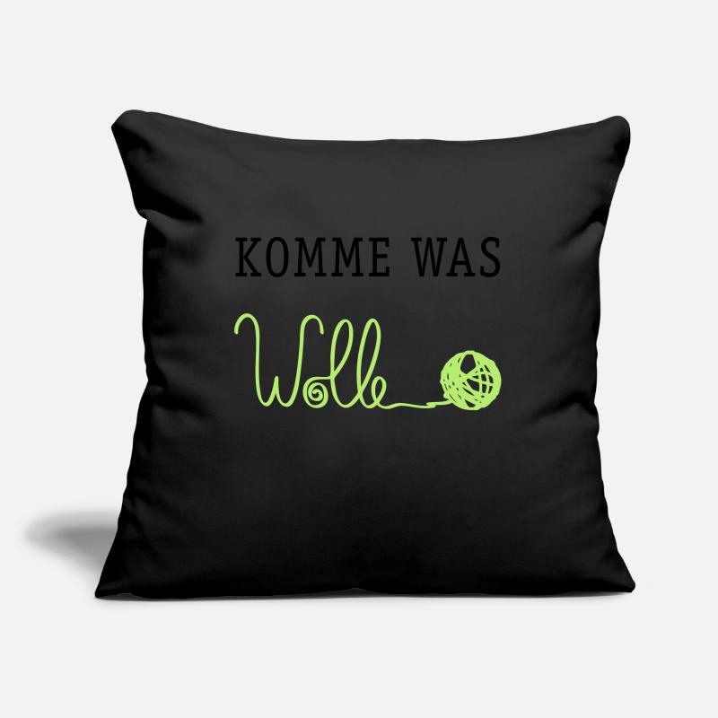 Komme was Wolle Sofakissenbezug 45 x 45 cm