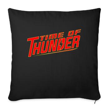 RED POWER - Sofa pillowcase 17,3'' x 17,3'' (45 x 45 cm) - black - Front