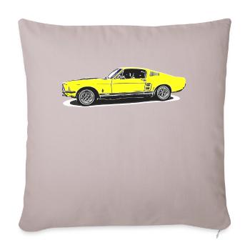 Voiture - Housse de coussin décorative 45 x 45 cm - taupe clair - Devant