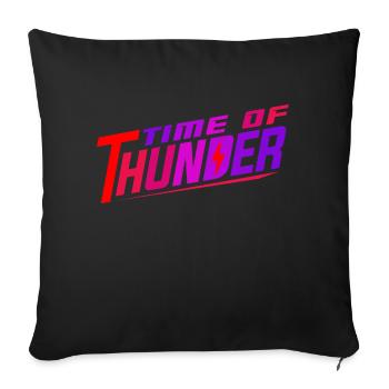 COLORMIX POWER - Sofa pillowcase 17,3'' x 17,3'' (45 x 45 cm) - black - Front