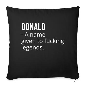 Donald un nom donné à Fucking Legends - Housse de coussin décorative 45 x 45 cm - noir - Devant