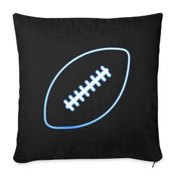 American Football Ball Flag Football Player - Sofa pillowcase 17,3'' x 17,3'' (45 x 45 cm) - black - Front