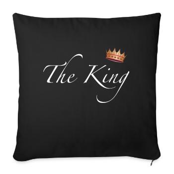 The King - Sofakissenbezug 45 x 45 cm - Schwarz - Vorne