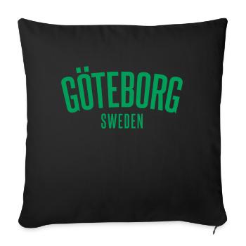 Göteborg Nous n’abandonnons jamais - Housse de coussin décorative 45 x 45 cm - noir - Devant