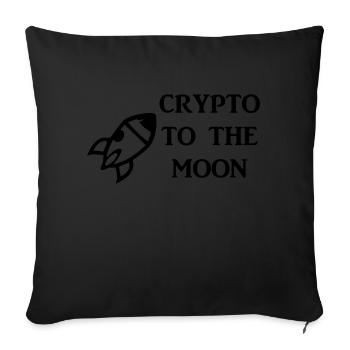 Bitcoin Trading Crypto Stocks - Housse de coussin décorative 45 x 45 cm - noir - Devant