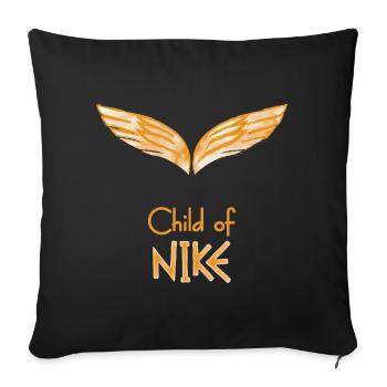 Child of Goddess Nik – Percy Jackson inspired - Sofa pillowcase 17,3'' x 17,3'' (45 x 45 cm) - black - Front
