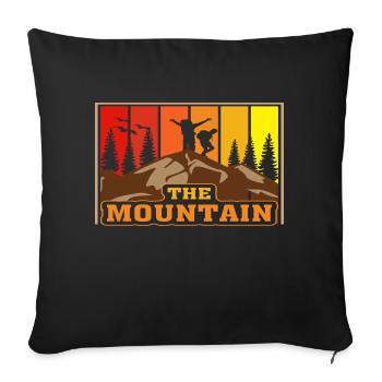 La Montagne - Housse de coussin décorative 45 x 45 cm - noir - Devant