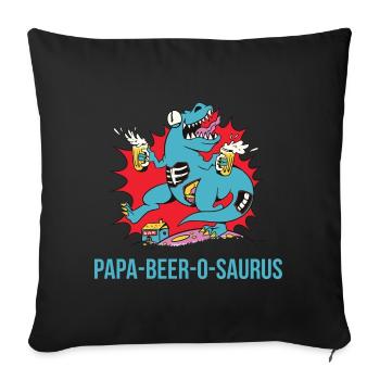 Father's Day gift for dad for Men's Day - Sofa pillowcase 17,3'' x 17,3'' (45 x 45 cm) - black - Front