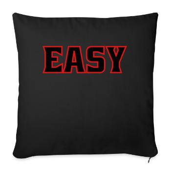 Easy - Sofakissenbezug 45 x 45 cm - Schwarz - Vorne