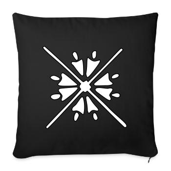 Ornament - Vectorgraphic - Sofa pillowcase 17,3'' x 17,3'' (45 x 45 cm) - black - Front
