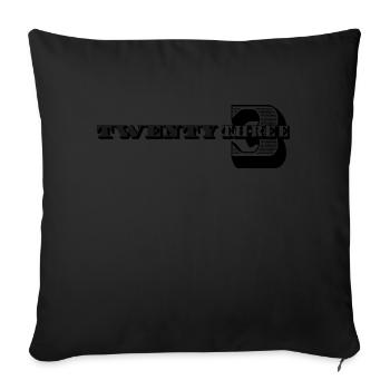 23e anniversaire Idées cadeaux pour lui Chemise homme - Housse de coussin décorative 45 x 45 cm - noir - Devant
