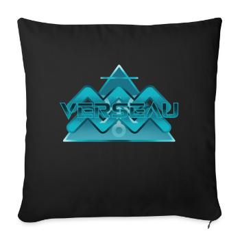 astro verseau - Housse de coussin décorative 45 x 45 cm - noir - Devant