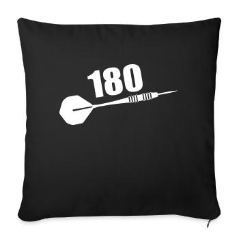 Fléchettes Sports Fun - Housse de coussin décorative 45 x 45 cm - noir - Devant