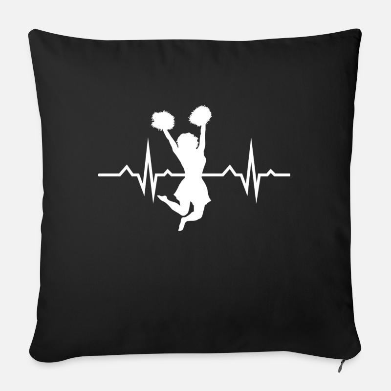 Cheerleading perfektes Geschenk Geburtstag - Sofakissenbezug 45 x 45 cm - Schwarz