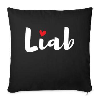 Lustiger Spruch Witzig Humor Geschenkidee - Sofakissenbezug 45 x 45 cm - Schwarz - Vorne
