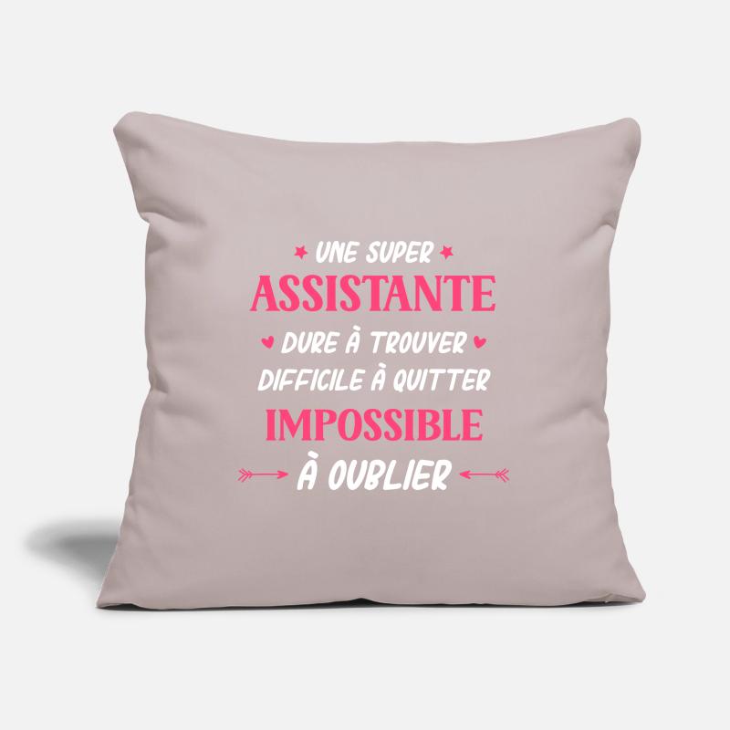 Super assistante Housse de coussin décorative 45 x 45 cm