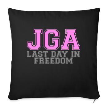 JGA - Last Day In Freedom - Sofakissenbezug 45 x 45 cm - Schwarz - Vorne