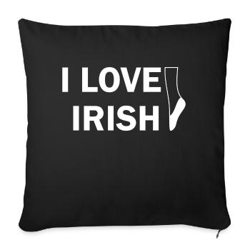 Dancing Dance Music - Sofa pillowcase 17,3'' x 17,3'' (45 x 45 cm) - black - Front