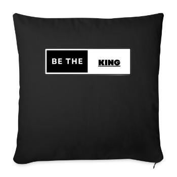 Be The King - Sofa pillowcase 17,3'' x 17,3'' (45 x 45 cm) - black - Front