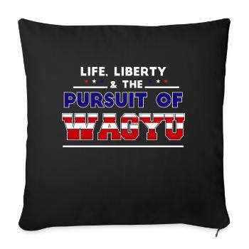 La vie, la liberté et la poursuite des Japonais - Housse de coussin décorative 45 x 45 cm - noir - Devant