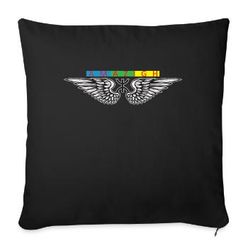 Z AMAZIGH ALGERIE MAROC TUNISIE - Housse de coussin décorative 45 x 45 cm - noir - Devant