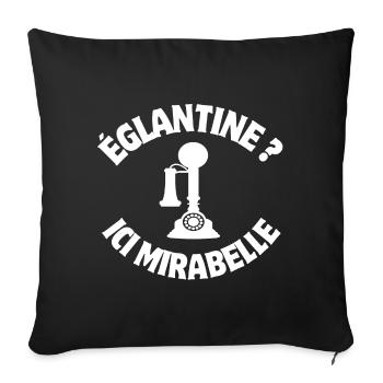 septième compagnie la 7ème compagnie, film culte - Housse de coussin décorative 45 x 45 cm - noir - Devant