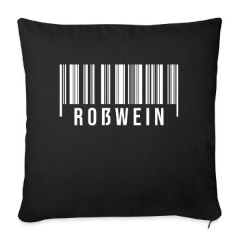 Sachsen Roßwein - Sofakissenbezug 45 x 45 cm - Schwarz - Vorne