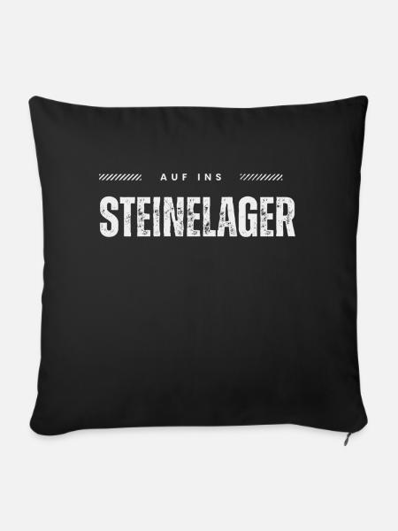 Steinelager - Sofakissenbezug 45 x 45 cm - Schwarz