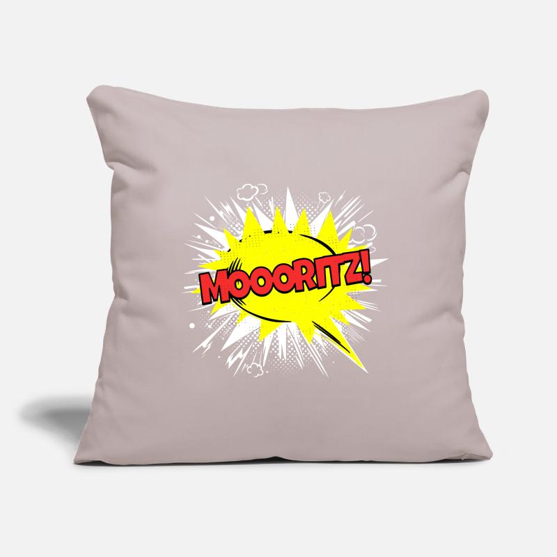 Moritz Name Funny Speech Bubble Moooritz! Sofa pillowcase 17,3'' x 17,3'' (45 x 45 cm)