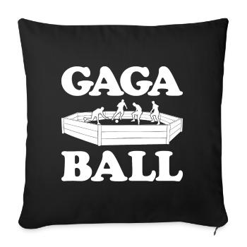 Gaga Ball Dodgeball Gagaball Player Gaga Ball - Sofa pillowcase 17,3'' x 17,3'' (45 x 45 cm) - black - Front