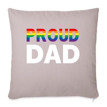 Fierté de papa - Housse de coussin décorative 45 x 45 cm - taupe clair - Devant