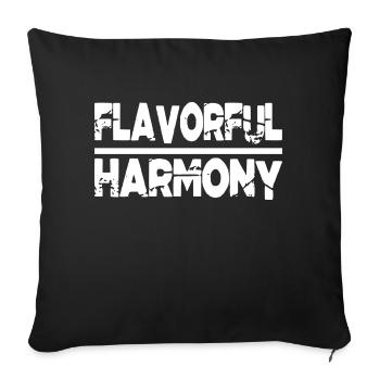 Epicurean Pleasure Community Unity Bday Happy - Sofa pillowcase 17,3'' x 17,3'' (45 x 45 cm) - black - Front