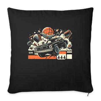 Cool Demolition Derby Season Gift - Sofa pillowcase 17,3'' x 17,3'' (45 x 45 cm) - black - Front