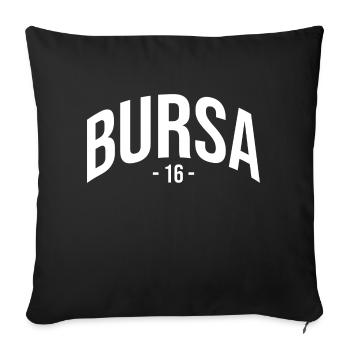 Bursa 16 Türkei Turkiye TR Geschenk Urlaub - Sofakissenbezug 45 x 45 cm - Schwarz - Vorne
