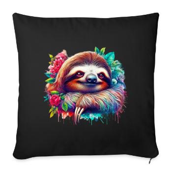 Paresse - Housse de coussin décorative 45 x 45 cm - noir - Devant