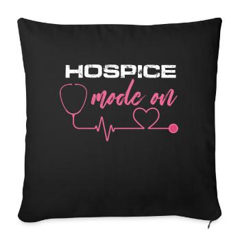 Hospice Mode On Terminal Care Nursing RN - Sofa pillowcase 17,3'' x 17,3'' (45 x 45 cm) - black - Front
