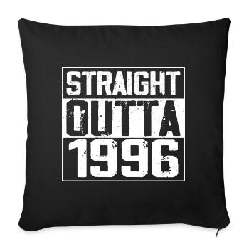 Straight Outta 1996 Retro 1996 Anniversary Gift - Sofa pillowcase 17,3'' x 17,3'' (45 x 45 cm) - black - Front