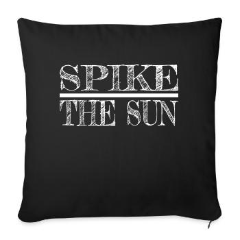 present funny sayings - Sofa pillowcase 17,3'' x 17,3'' (45 x 45 cm) - black - Front