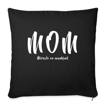 MAMAN - Housse de coussin décorative 45 x 45 cm - noir - Devant