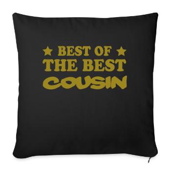 BEST OF THE BEST COUSIN - Housse de coussin décorative 45 x 45 cm - noir - Devant