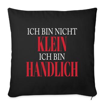 Je ne suis pas petit, je suis bricoleur - Housse de coussin décorative 45 x 45 cm - noir - Devant
